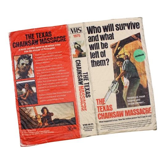 Texas Chainsaw Massacre VHS Throw Blanket (Creepy Co.)