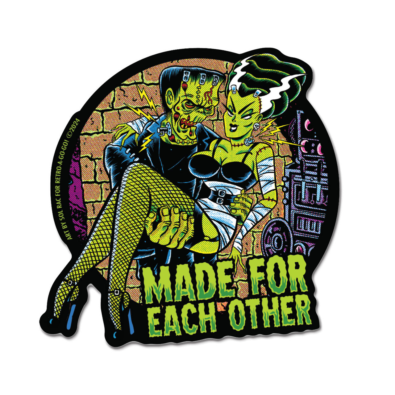 Made For Each Other Vinyl Sticker