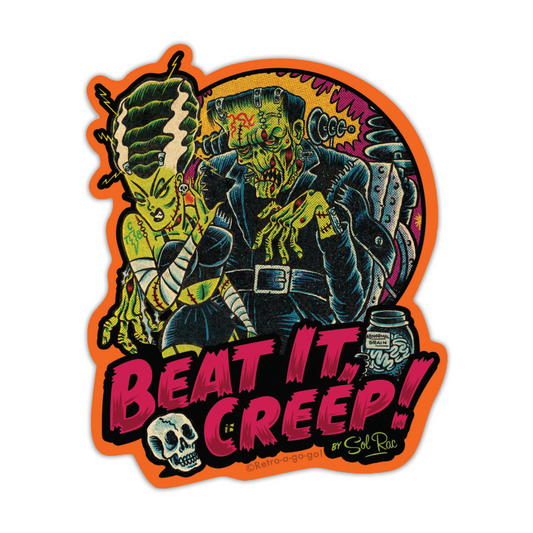 Beat It Creep Vinyl Sticker