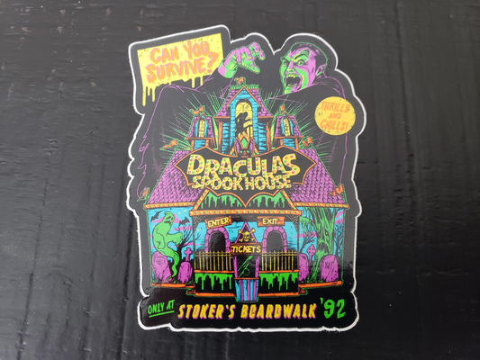 Dracula's Spookhouse Sticker
