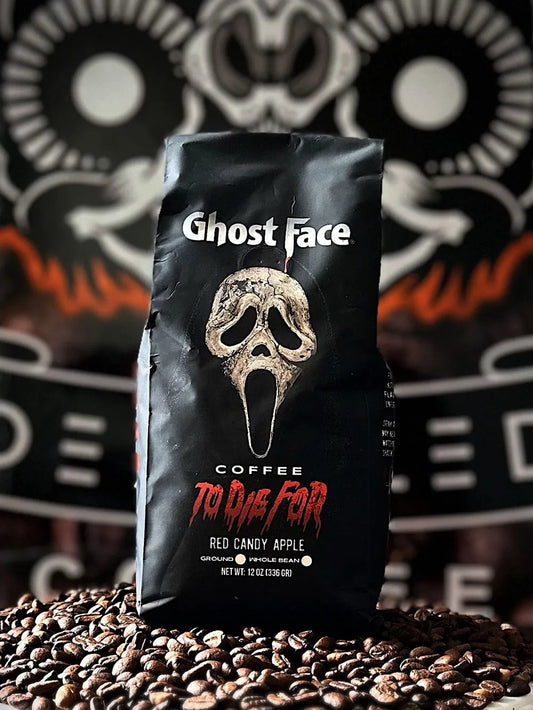 Ghost Face Red Candy Apple Coffee