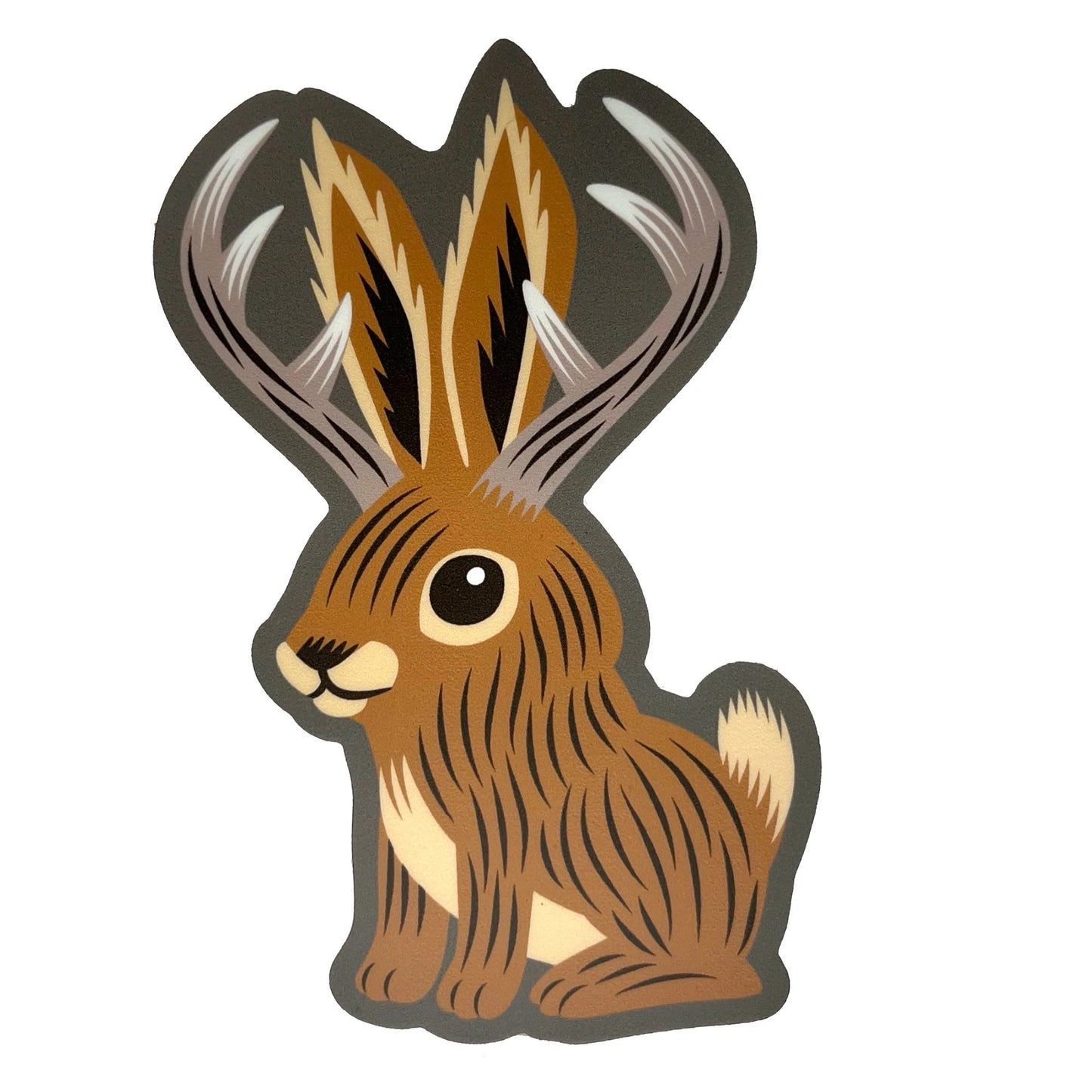 Jackalope Cute Sticker