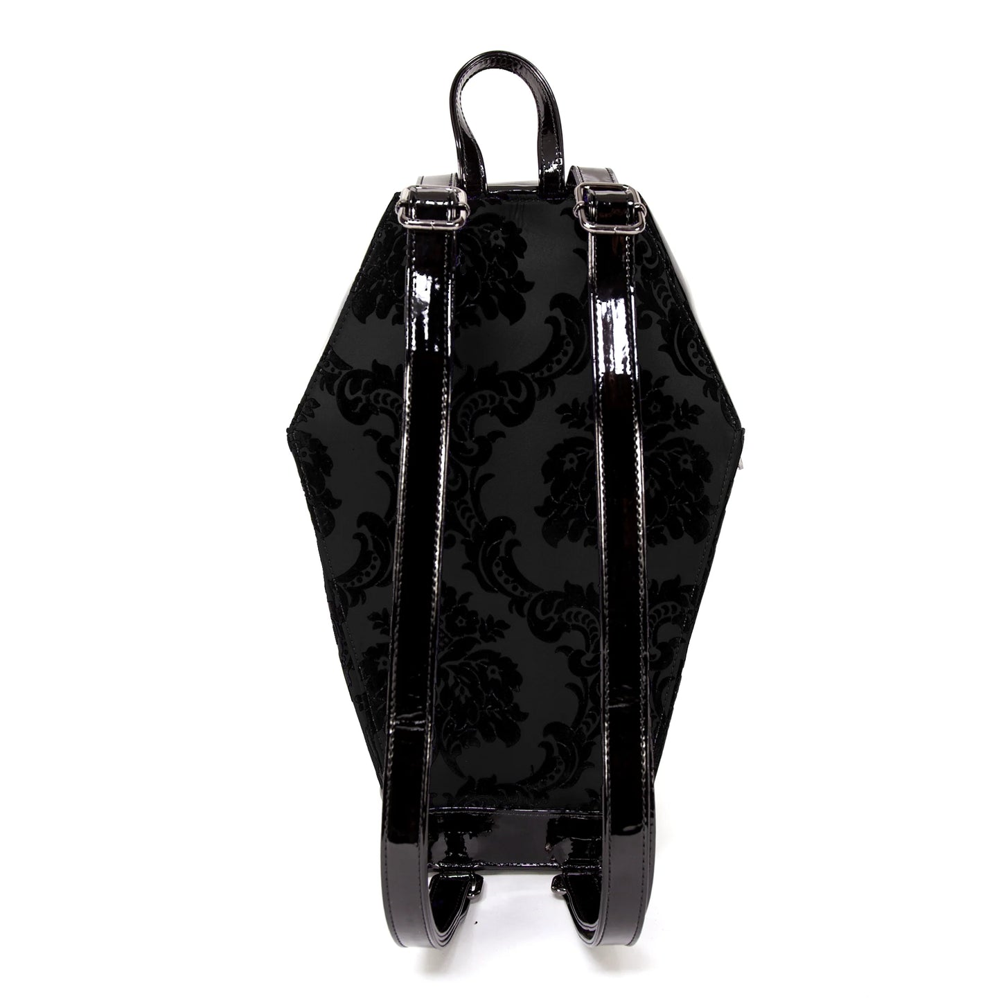 Damask Coffin Backpack In Black (Ships 4/4)