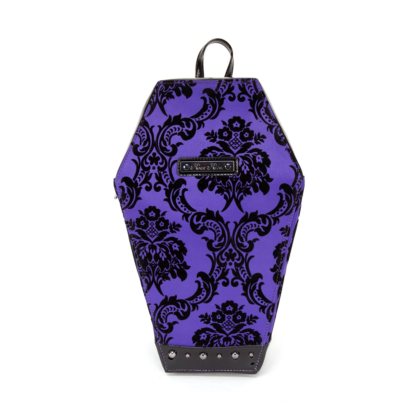 Damask Coffin Backpack In Purple (Ships 4/4)