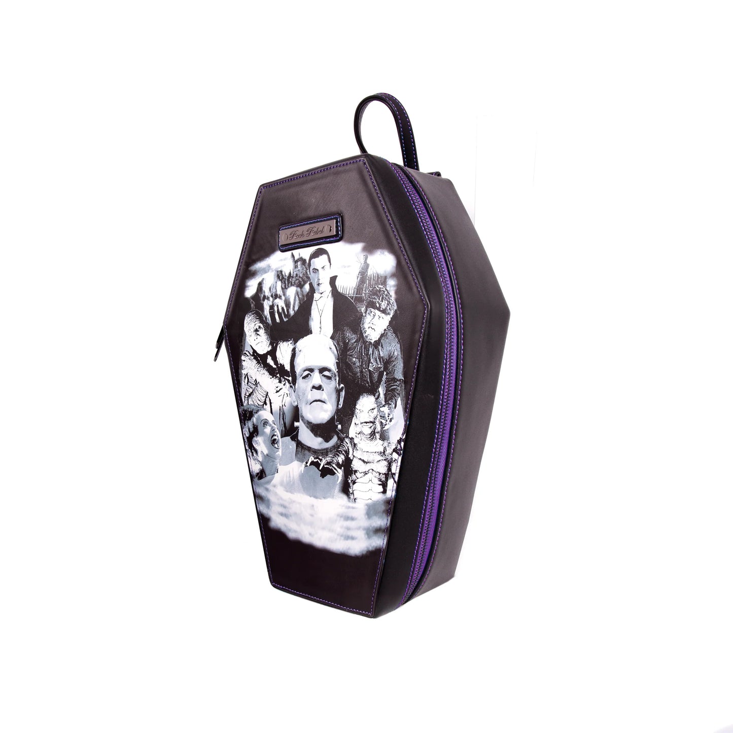 Monster Collage Coffin Backpack