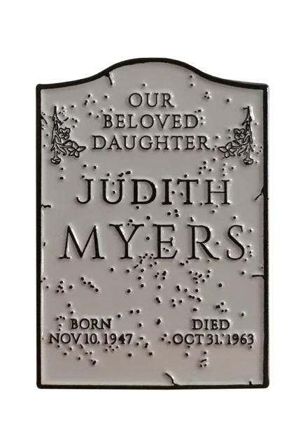 Halloween - Judith Myers Tombstone Enamel Pin