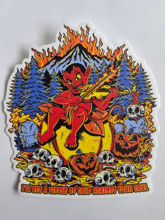 Demon Fiddler Sticker