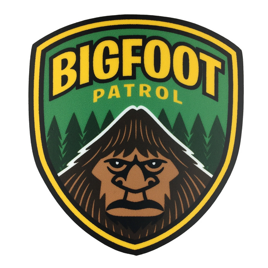 Bigfoot Patrol Die-Cut Sticker