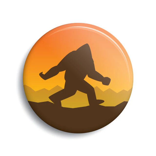 Bigfoot Sunset Button