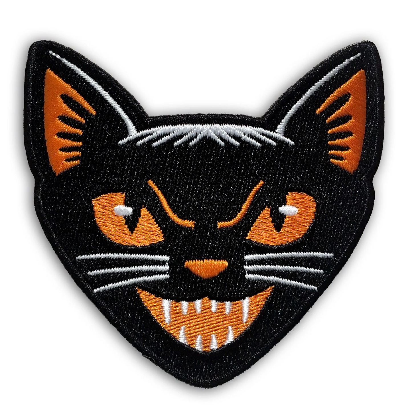 Black Cat Vintage Style Halloween Patch