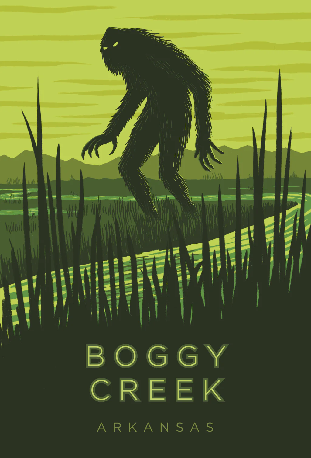 Boggy Creek Arkansas Travel Poster Print