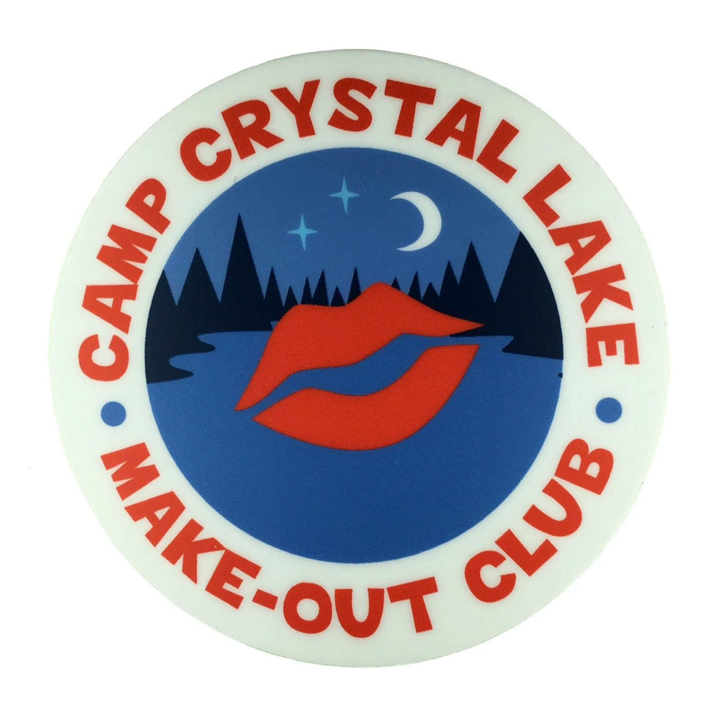 Camp Crystal Lake Make-Out Club Circle Sticker