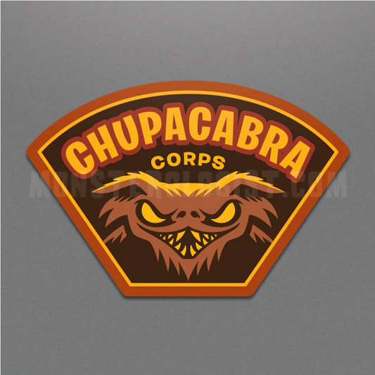 Chupacabra Corps Military Insignia Cryptozoology Sticker