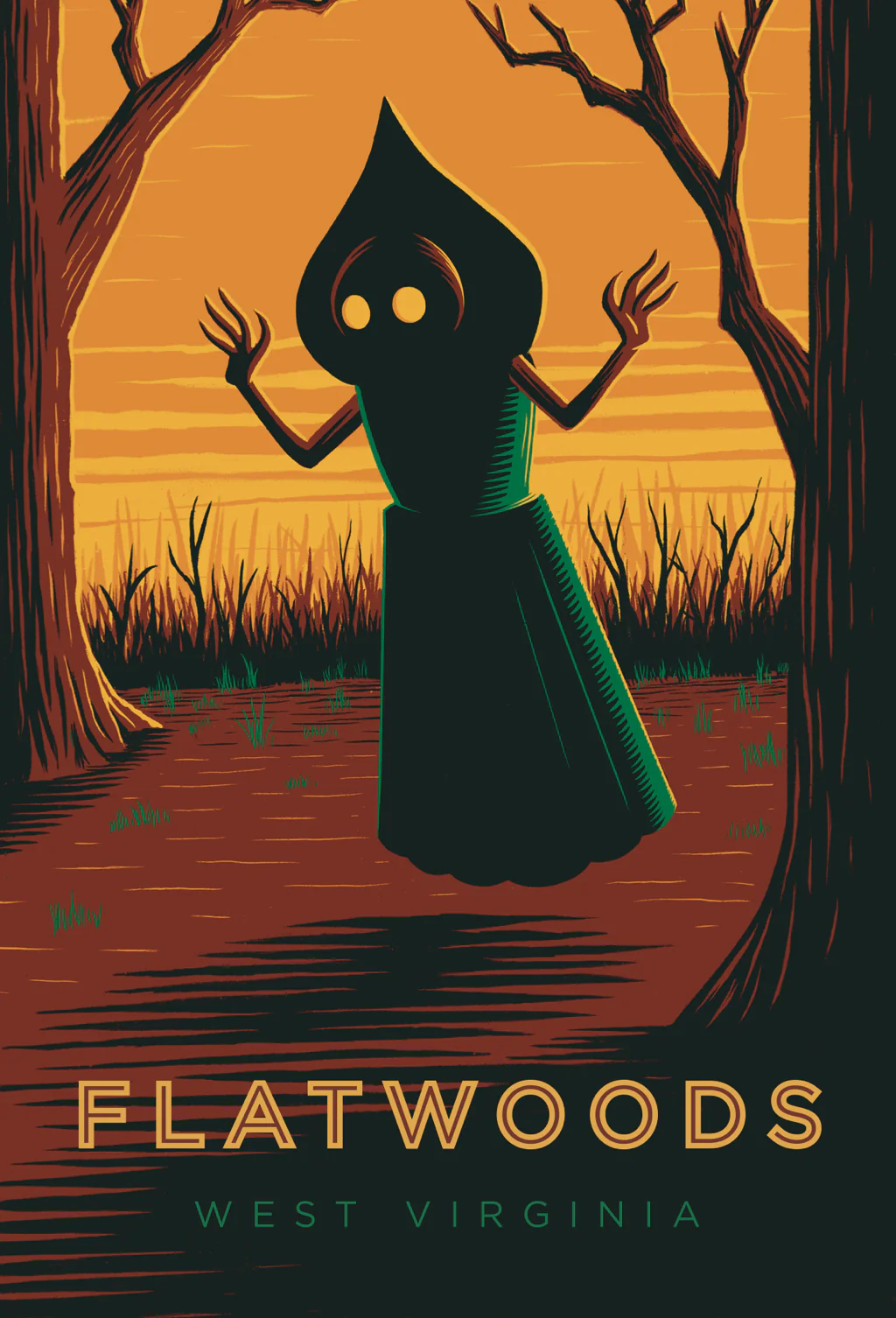 Flatwoods West Virginia Travel Poster Print 6x9