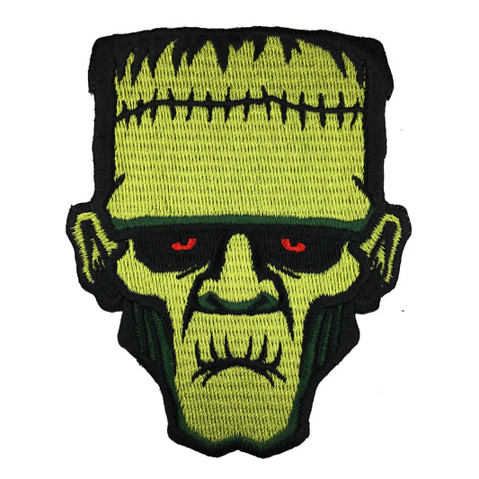 Frankenstein's Monster Head Embroidered Patch