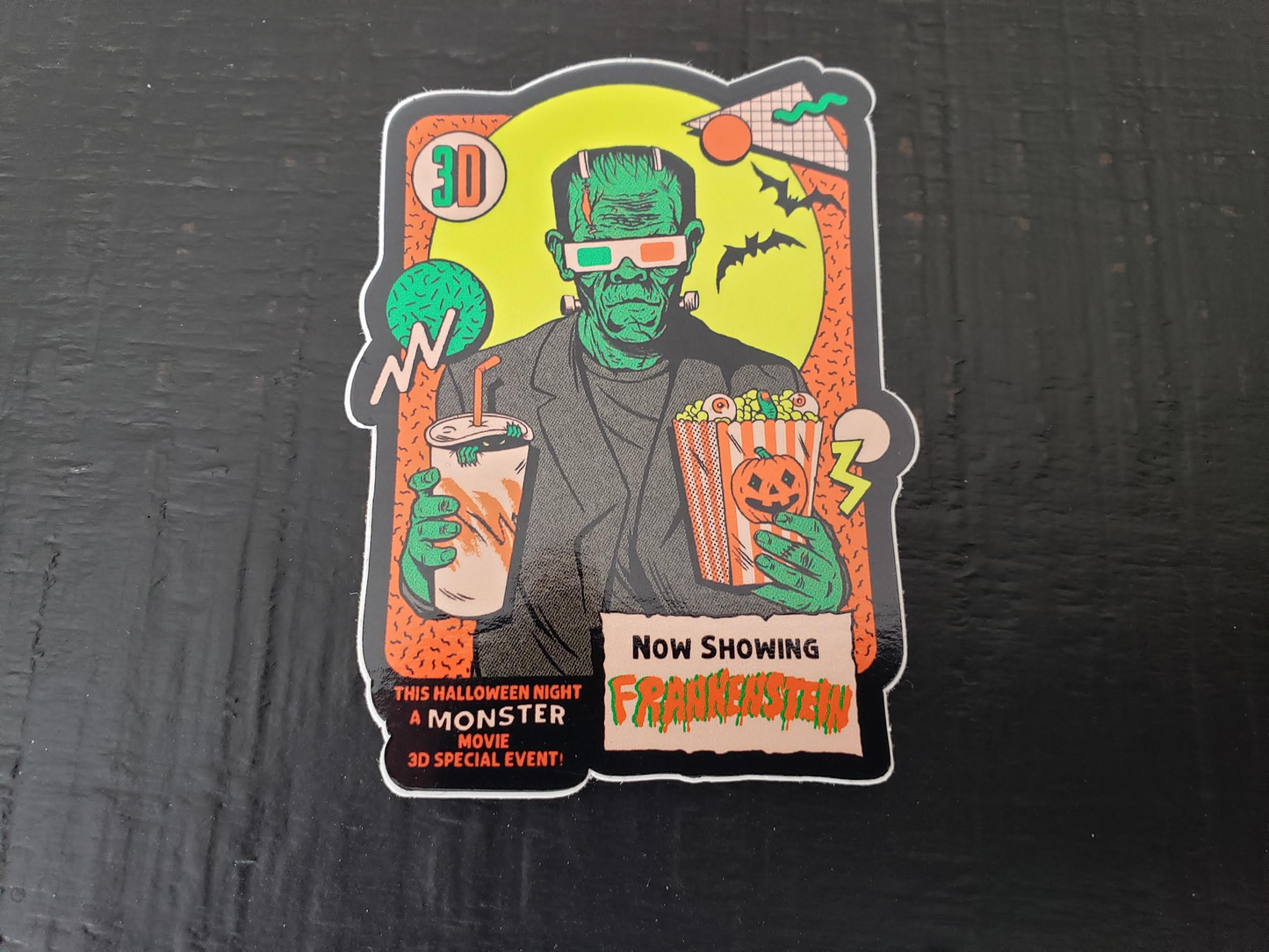 Frankenstein 3D Sticker