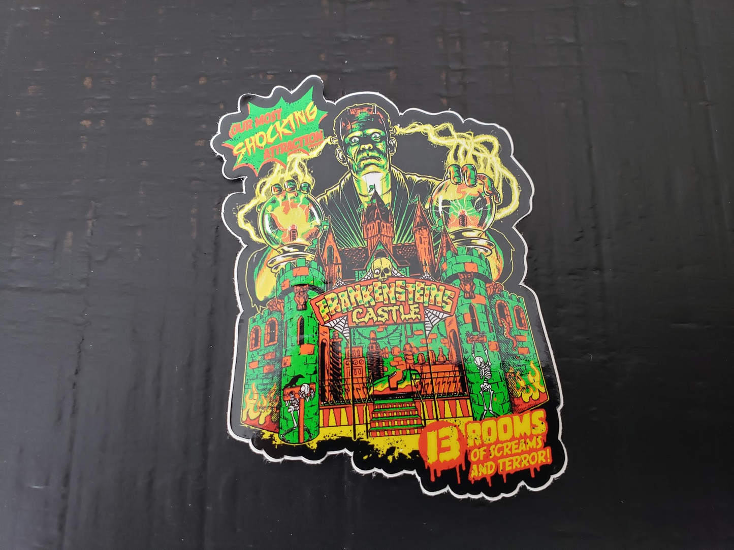 Frankenstein Castle Sticker