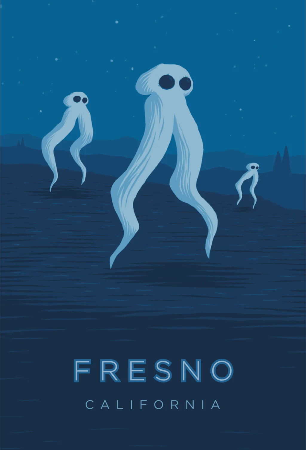 Fresno California Travel Poster Print 6x9