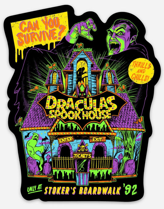 Dracula's Spookhouse Sticker