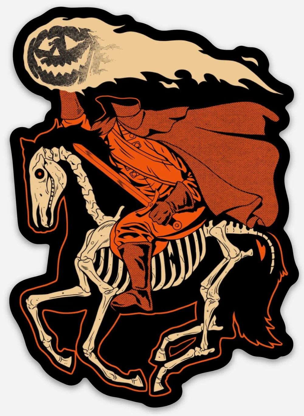 Headless Skelly Sticker