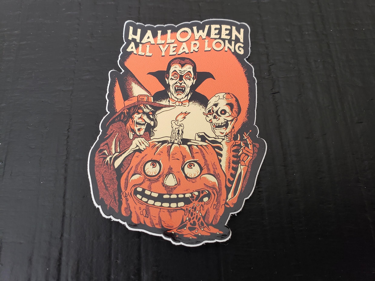 Halloween All Year Long Sticker