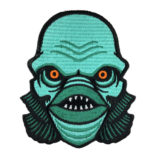 Lagoon Creature Head Embroidered Patch