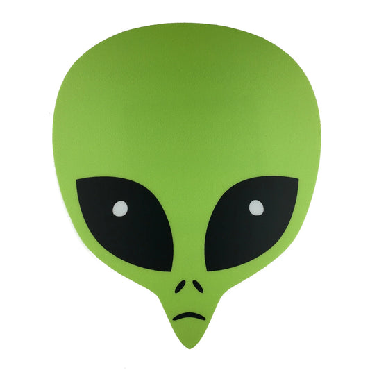 Little Green Man Alien Head Sticker
