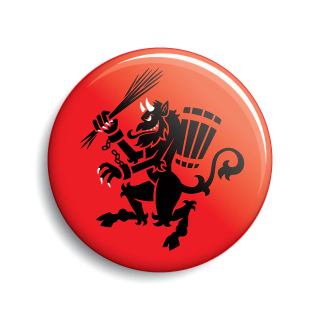 Krampus Rampant Button