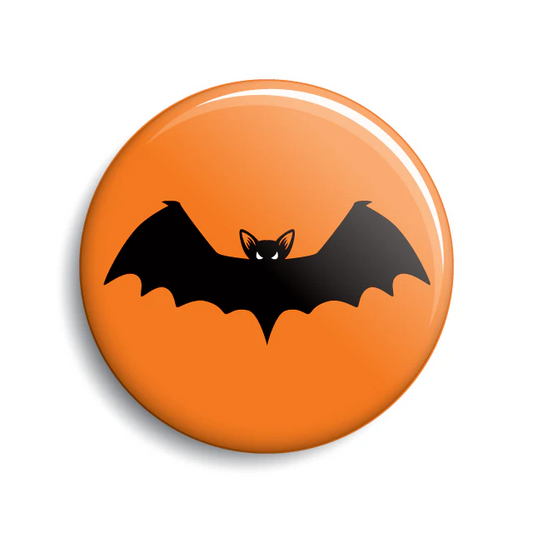 Vampire Bat Halloween Button