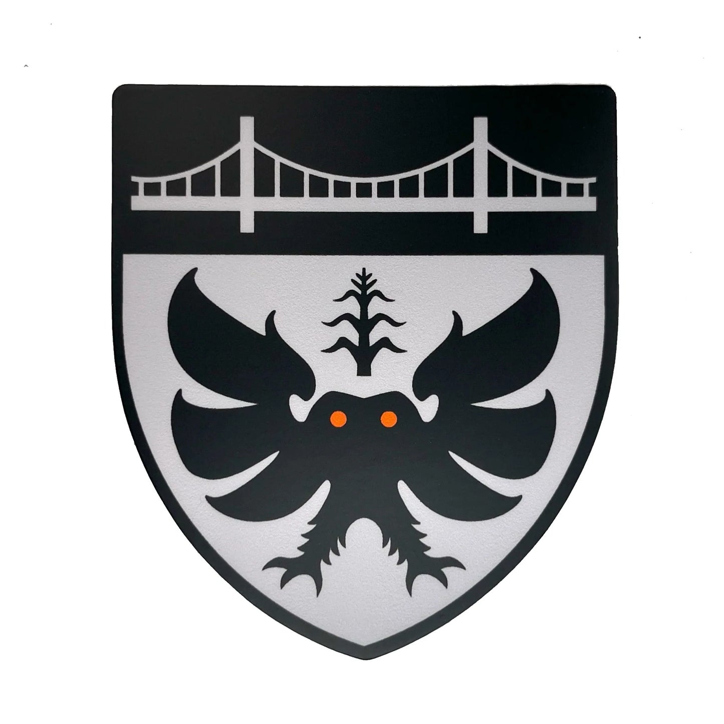 Mothman Heraldic Sticker