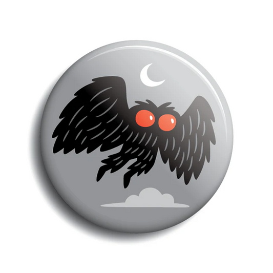 Mothman Moon Button