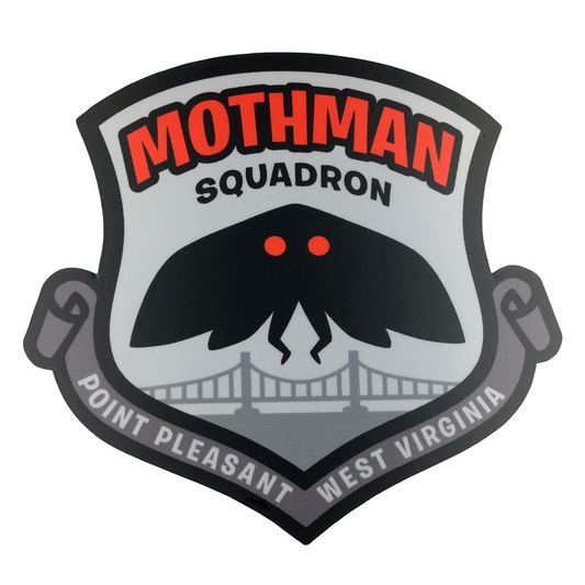 Mothman Squadron Military Insignia Cryptozoology Sticker