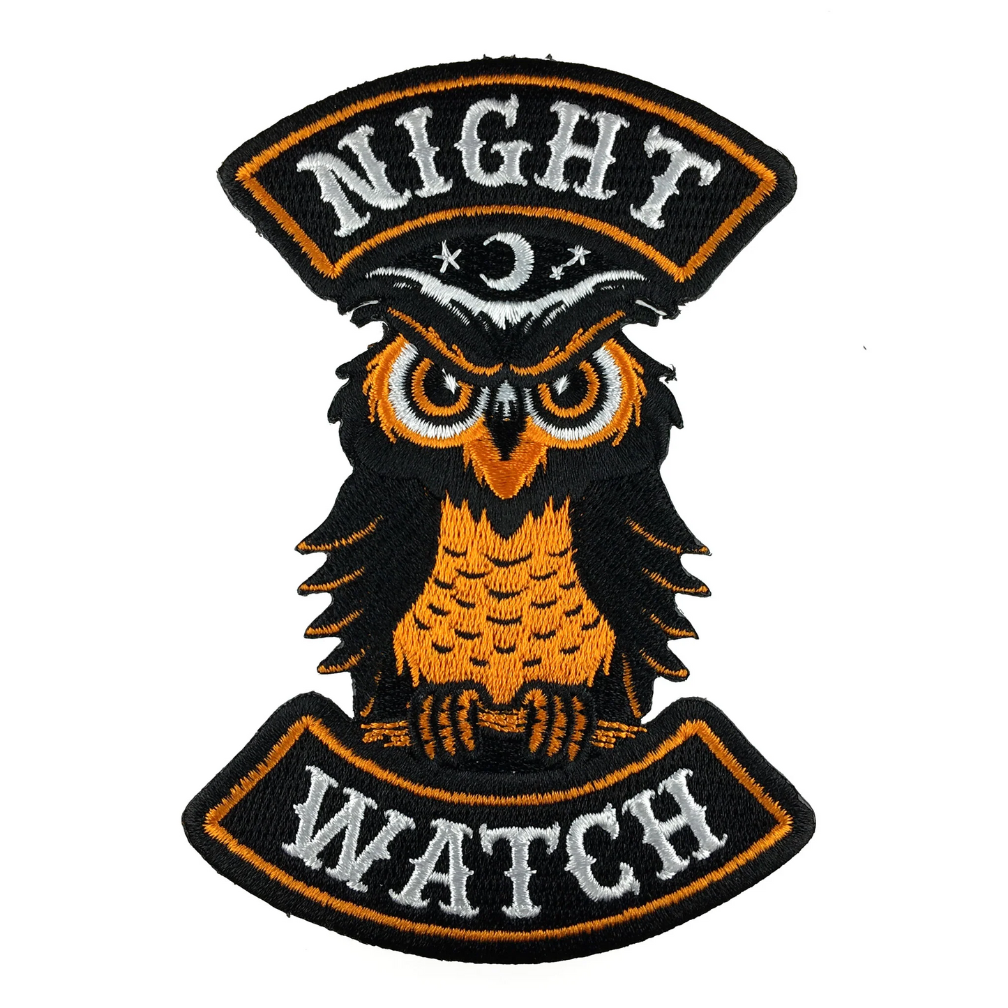 Night Watch Owl Halloween Biker Patch