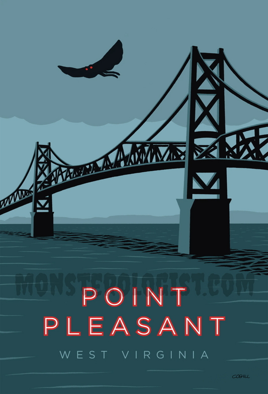 Point Pleasant, West Virginia Mothman Travel Postcard 6x9