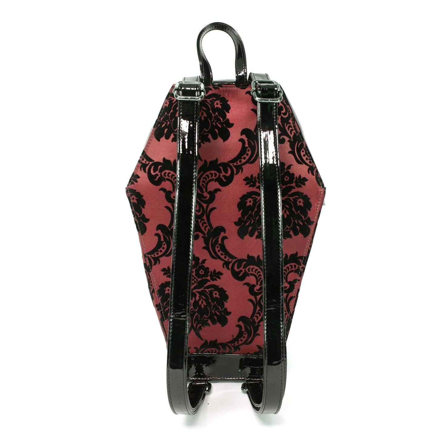 Damask Coffin Backpack In Red