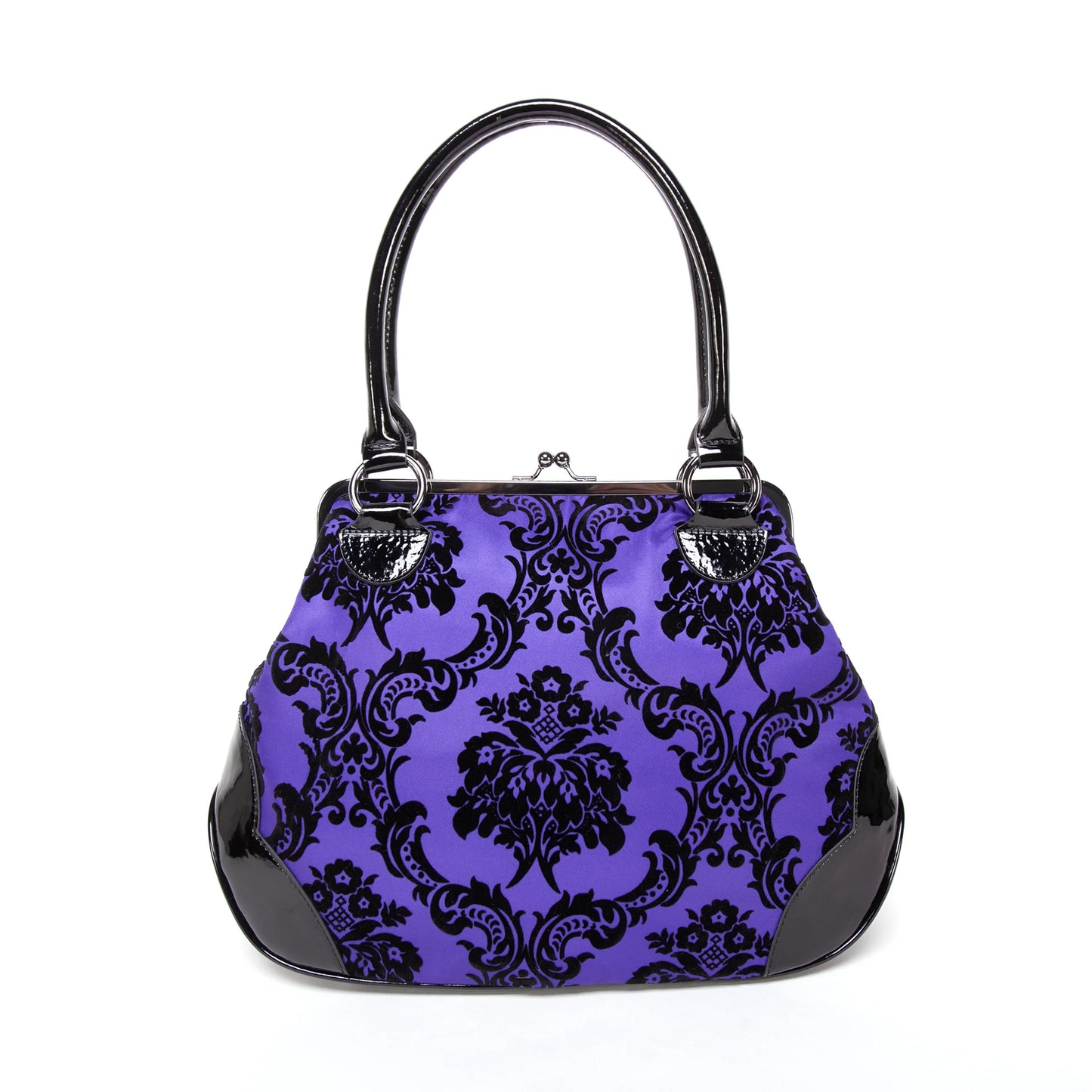 Mistress Kisslock Handbag In Purple