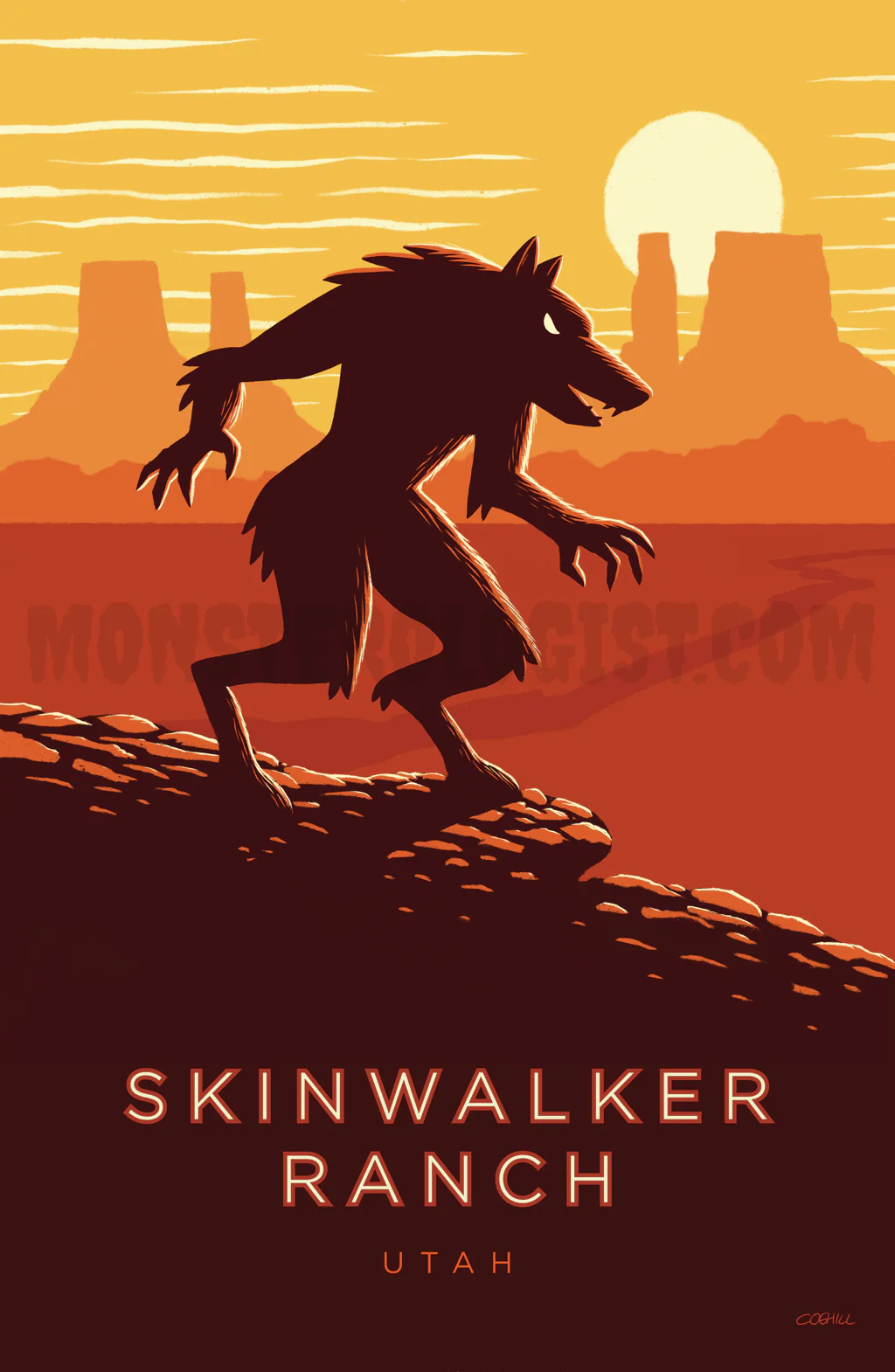 Skinwalker Ranch, Utah Travel Poster 11x17