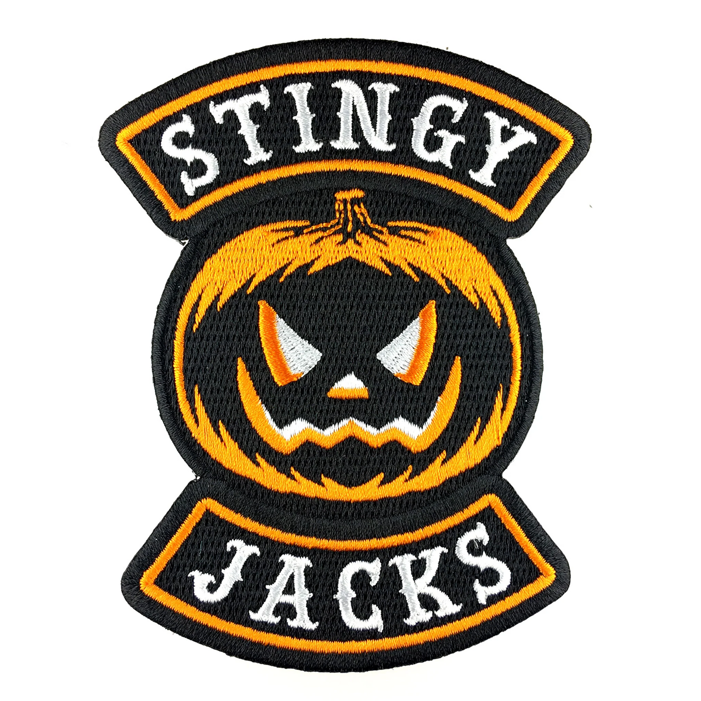 Stingy Jacks Jack-O-Lantern Pumpkin Halloween Biker Patch