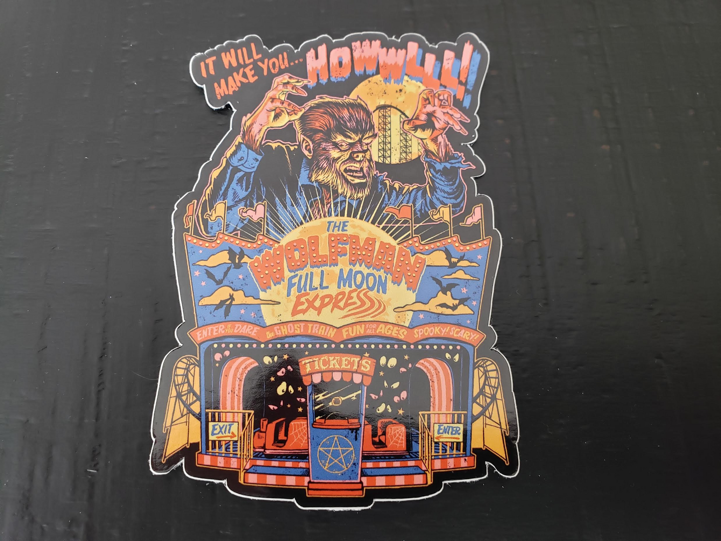 The Wolfman Express Sticker