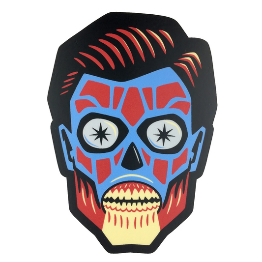 They Live Alien Head Movie Monster Sticker