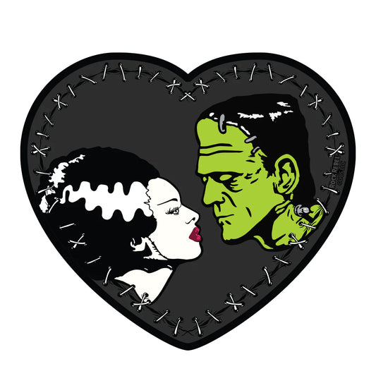 Bride Of Frankenstein Heart Sticker 4"