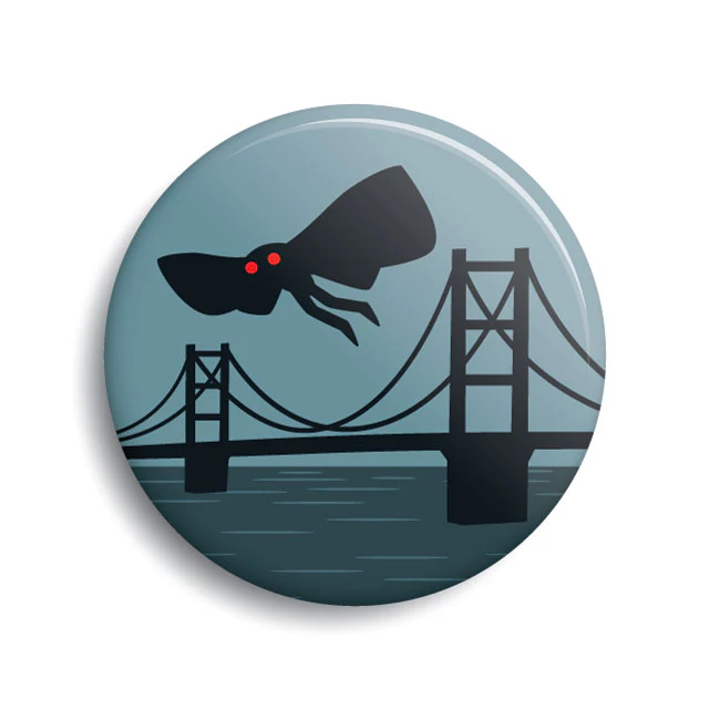 Mothman Point Pleasant Button