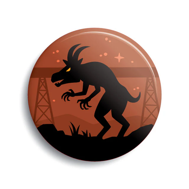 Pope Lick Goatman Button