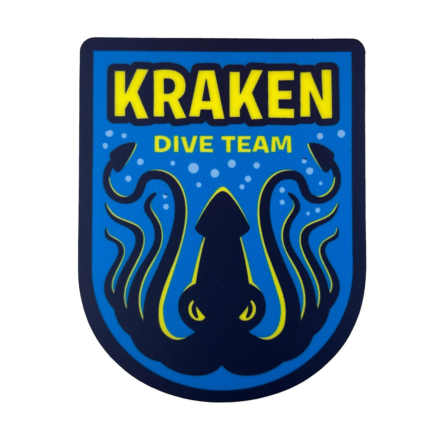 Kraken Dive Team Military Insignia Cryptozoology Sticker