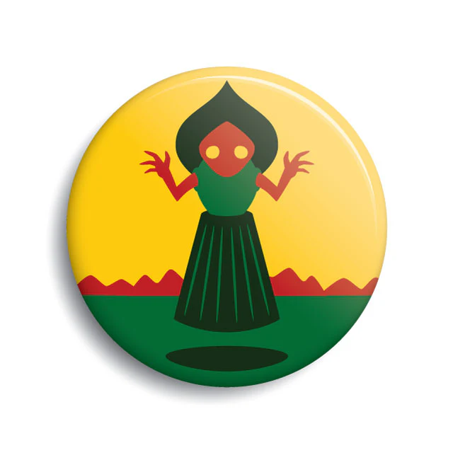 Flatwoods Monster Button