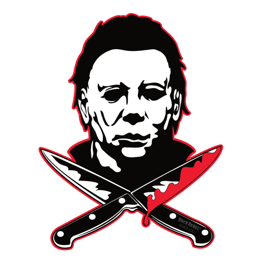 Michael Myers Knives Sticker 4"