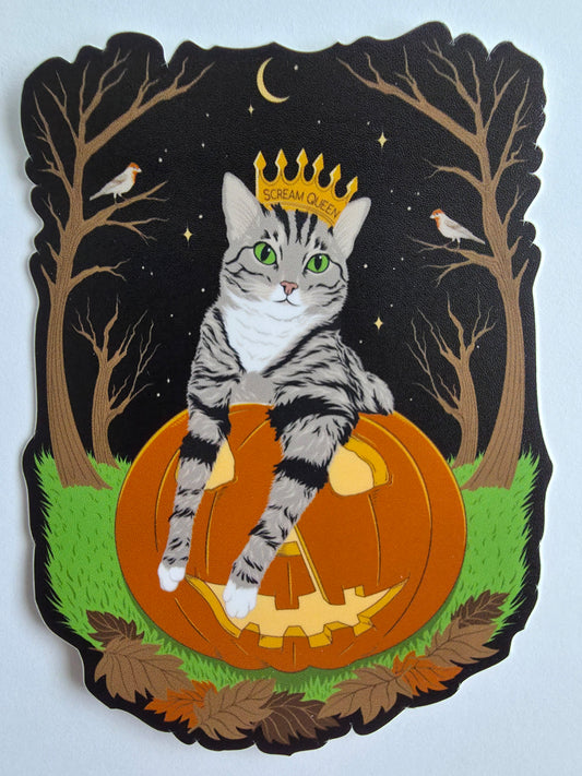 Scream Queen Kitten Sticker