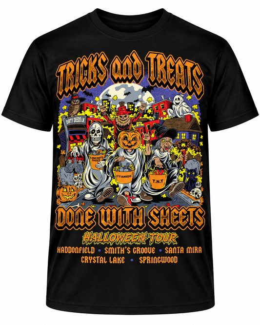 TRICKS And TREATS Shirt | Halloween Horror Rock Tee